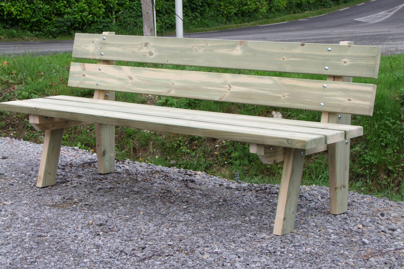 Bancs publics en bois Zurich et Verone 2